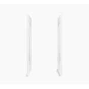 STERLING® 72345100-0 Shower End Wall Set, Wall Installation / Mounting, 34 in Length, Acrylic, White