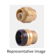 SharkBite™ U514LF End Cap, Cap Fitting, 1/2 in Connection Size 1, Connection Type 1: Push-to-Connect, Brass