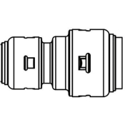 SharkBite™ SharkBite Max™ UR058 Reducing Coupling, 3/4 in, Push-to-Connect, Reducing Coupling, 1/2 in, Push-to-Connect