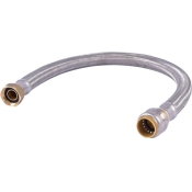 SharkBite™ SharkBite Max™ UR3088FX24 Water Heater Connector, Braided Connector, 24 in L, 3/4 in, FIP, 3/4 in, FIP