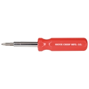 Sioux Chief 314-10 6-in-1 Screwdriver, 1/4 in, 5/16 in Drive, 6 -Piece, Phillips, Slotted Drive, Red Handle
