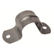 Sioux Chief 502-6 Tube Strap, 40 lb Load, 2-Hole, For Pipe Size: 1-1/2 in, Steel, 20 ga Gauge, Galvanized, 3/4 in L