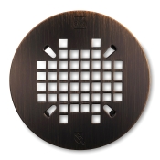 Sioux Chief 827-2RBPK2 Round Snap-in Replacement Strainer, Bronze, Oil-Rubbed Bronze, 4-1/4 in Diameter