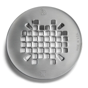 Sioux Chief 827-2SNPK2 Round Snap-in Replacement Strainer, Bronze, Satin Nickel, 4-1/4 in Diameter
