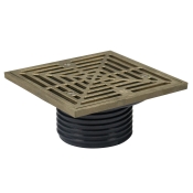 Sioux Chief FinishLine™ 832-3HNQ Finish Fixture Floor Drain, Square, 5-7/8 in, Nickel Bronze, Drain