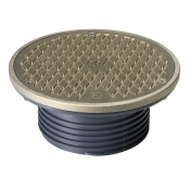 Sioux Chief FinishLine™ 834-4HNR Cleanout Ring and Cover, 4 in Connection, MIP Connection Type, ABS Body, Round, 4000 lb