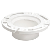 Sioux Chief 886-PPK Open Closet Flange, For Pipe Size: 3 x 4 in, 1-Piece Flange, PVC Body, Plastic Flange Ring
