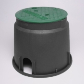 Tigre 100-W Round Valve Box, 13-5/32 in Width, 10-9/32 in Depth, For Use With: Irrigation Valves