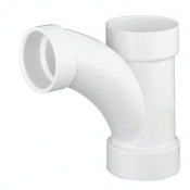 Tigre 501-3564 DWV Combination Wye and 1/8 Bend, Wye and Bend Fitting, SCH 40, 4 in Connection Size 1