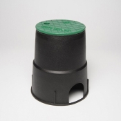 Tigre 64 Round Valve Box, 9 in Width, 9 in Depth, For Use With: Irrigation Valves, Valve Box Function Type