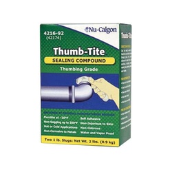 Nu-Calgon 4216-92 Thumb-Tite Sealing Compound, White, 2 Lb, Box