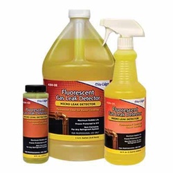 Nu-Calgon 4184-53 Gas Leak Detector, Liquid, Fluorescent Yellow, 8 Oz, Bottle With Dauber