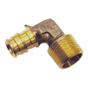 Uponor ProPEX® LF4125050 Elbow, Elbow Fitting, 1/2 in Connection Size 1, Connection Type 1: PEX, 90 deg Angle, Brass