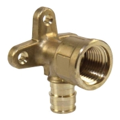 Uponor ProPEX® LF4237575 Drop Ear Elbow, Elbow Fitting, 3/4 in Connection Size 1, Connection Type 1: PEX, Brass