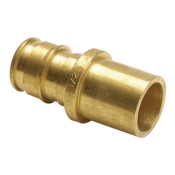 Uponor ProPEX® LF4505050 Adapter, Adapter Fitting, 1/2 in Connection Size 1, Connection Type 1: PEX, Brass
