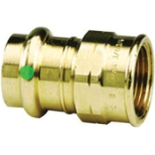 Viega ProPress® 79315 Adapter, Adapter Fitting, Connection Size 1: 3/4 in, Connection Type 1: Press, Bronze