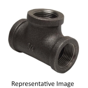 WOLVERINE BRASS® ProSeries 55103 Tee, 1/2 in Connection Size 1, Connection Type 1: FIP, Iron, Tee Fitting, Black