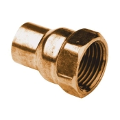 WOLVERINE BRASS® ProSeries 55359X Adapter, 1/2 in Connection Size 1, Connection Type 1: FIP, Adapter Fitting, Copper