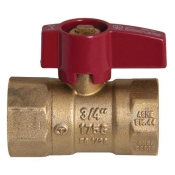 WOLVERINE BRASS® 56075 Ball Valve With Lever Handle, Ball Valve, 3/4 in Nominal, 3/4 in Connection Size 1, Brass Body