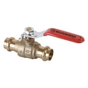 WOLVERINE BRASS® 56270NL Ball Valve, Ball Valve, 1/2 in Nominal, 1/2 in Connection Size 1, Connection Type 1: Press