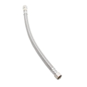 WOLVERINE BRASS® ProSeries 57661 Faucet Connector, 12 in Length, 3/8 in Connection Size 1, 3/8 in Connection Size 2