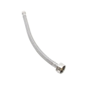 WOLVERINE BRASS® 57670 Toilet Connector, 12 in Length, 3/8 in Connection Size 1, Connection Type 1: Tube