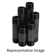 WOLVERINE BRASS® ProSeries 83361 Nipple, 1 in Connection Size 1, Connection Type 1: MIP, Black, 1 in Connection Size 2