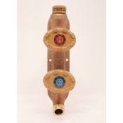 WOODFORD® V22W-12-MH Vertical Hot and Cold Faucet, 1/2 in Inlet, ProPEX Inlet, 3/4 in Outlet, Male Hose Threaded Outlet