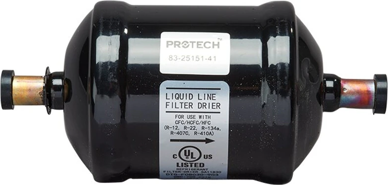 Rheem® 83-25151-41 ProTech 3/8 in Liquid Line Filter Drier - 8 cu in, R-22 / R-410A, Molecular Sieve / Activated Alumina Blend
