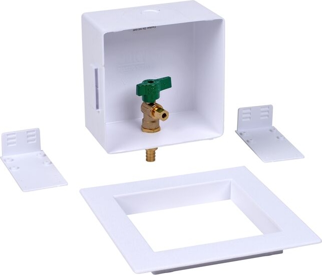 Oatey® 39158 Square Ice Maker Outlet Box - 1/4-Turn, F1807 PEX