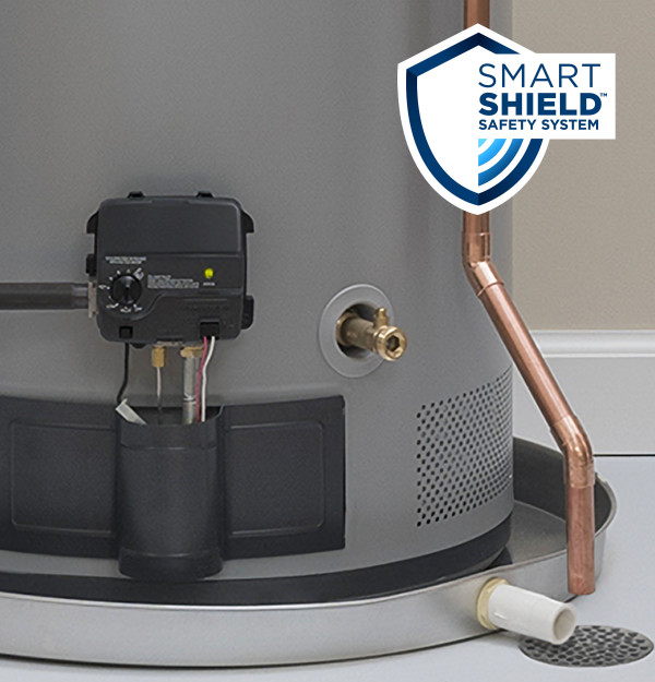 GE GG40T08BXR RealMAX Choice 40 gal Gas Water Heater - 40,000 BTU/h, Low NOx, 61.875 in H