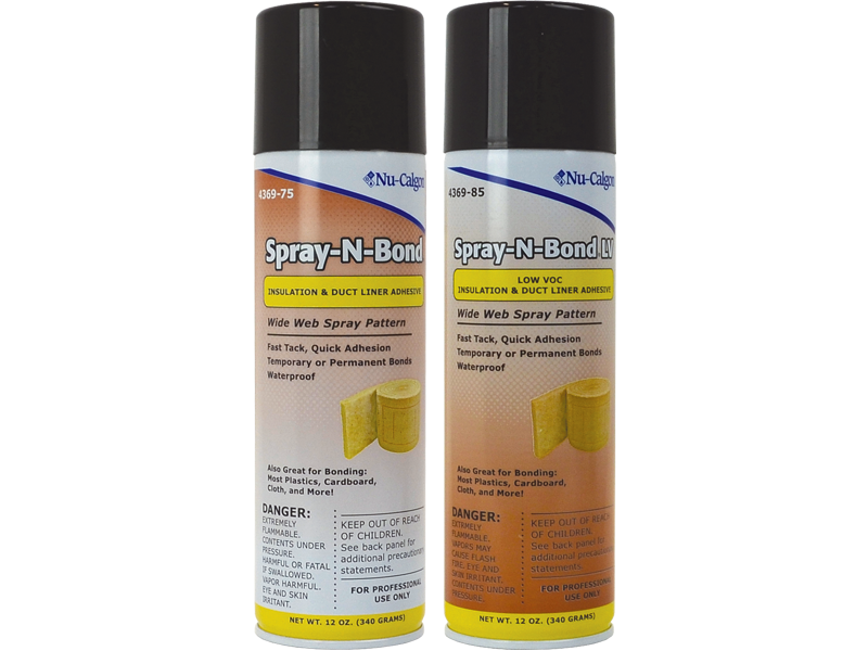 Nu-Calgon 4369-75 Spray-n-Bond Spray Adhesive - Solvent-Based, 12 oz