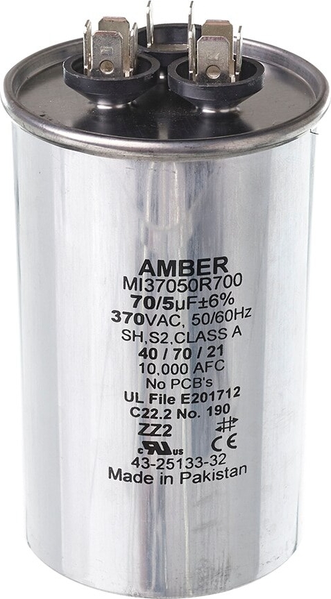 Rheem® 43-25133-32 70+5 MFD 370V Round Capacitor