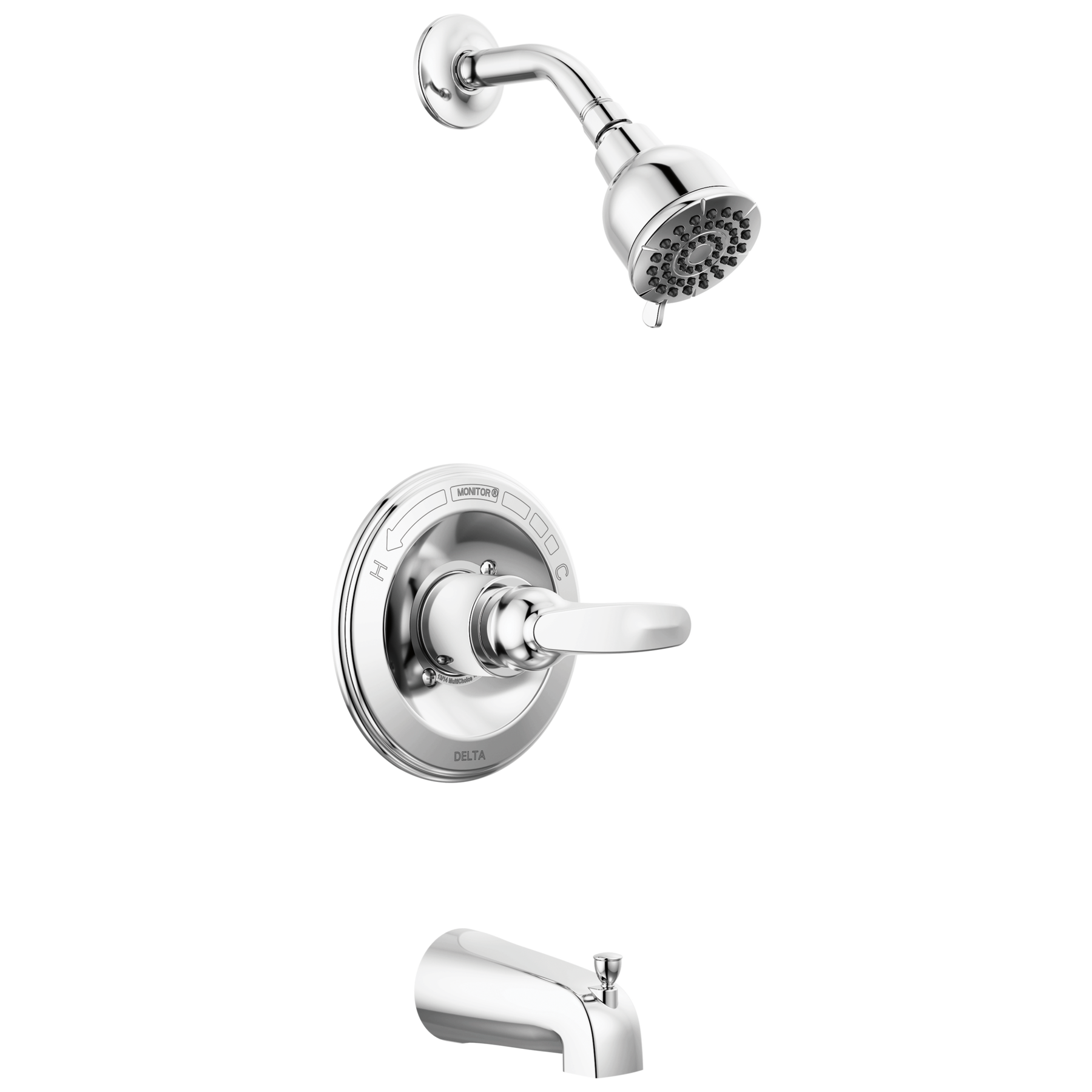 delta® BT13410 Monitor 13 1-Handle Tub & Shower Trim - Chrome, 2-Function