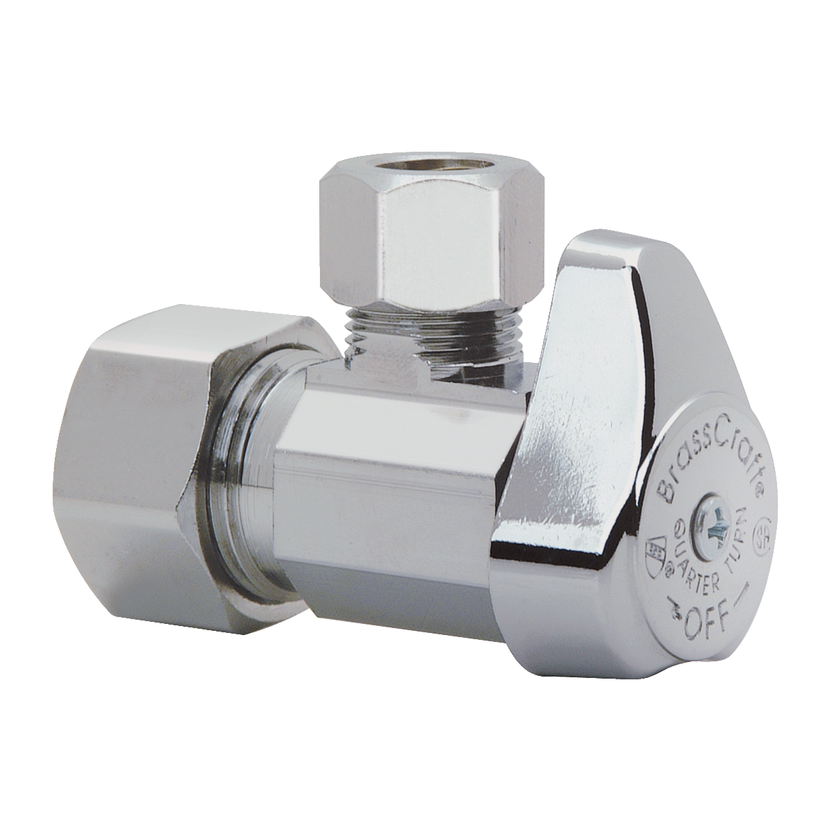 BrassCraft® G2CR19XC G2 Series 1/2 x 3/8 in Angle Stop - Compression x Compression