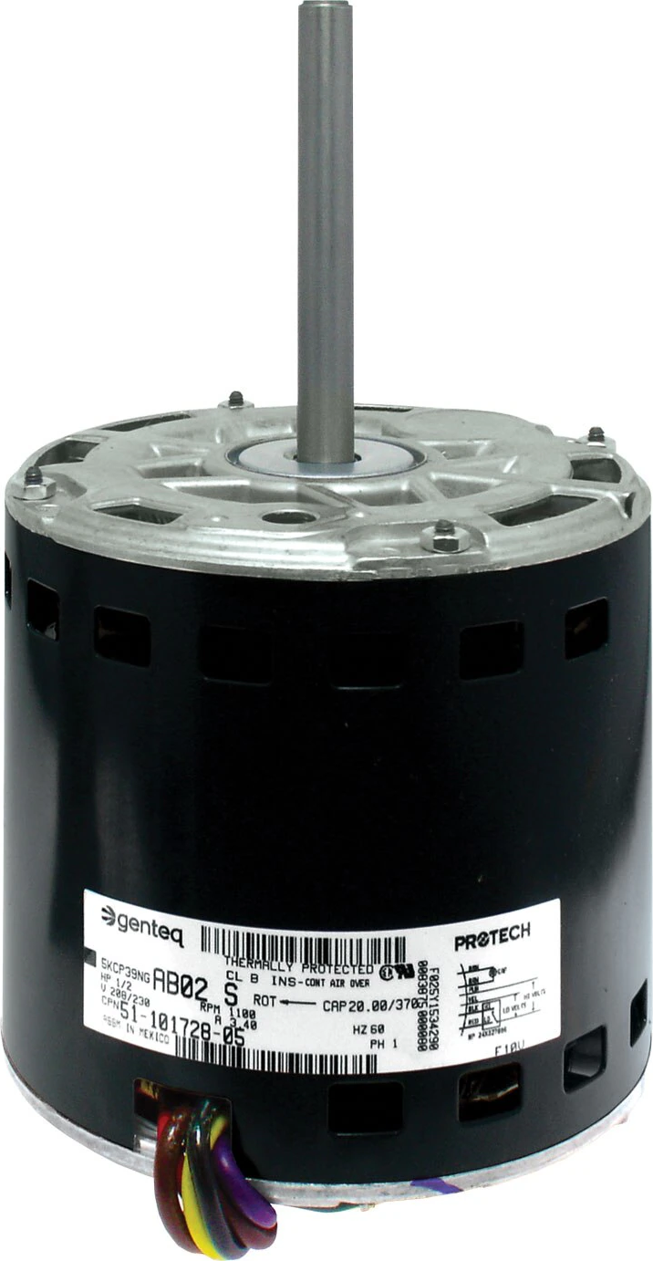 Rheem® 51-101728-05 ProTech 1/2 HP 2-Speed PSC Blower Motor - 1,075 RPM, 208/230V, 1 ph, Sleeve Bearing