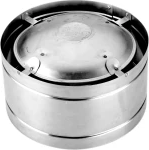 Selkirk® 106802 RV Series 6 in Gas Vent High Wind Top - Snap Lock, Galvanized Steel / Aluminum, Category I