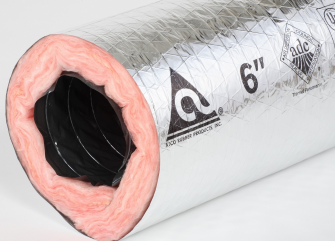 Atco 13102406 #031 Series 6 in Insulated Flexible Duct - 25 ft L, R-8, Silver / Metallic