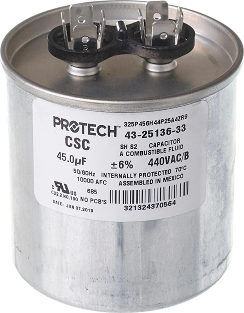 Rheem® 43-25136-33 45 MFD 440V Round Capacitor