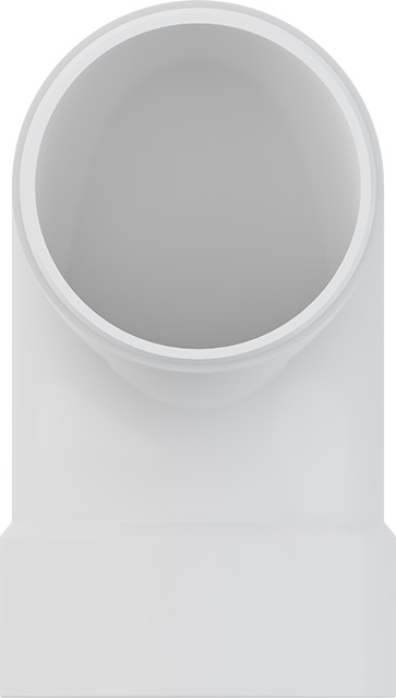TIGRE 323-3409 2-1/8 x 2 Street Bend - 45 Degrees, White, Hub x Spigot