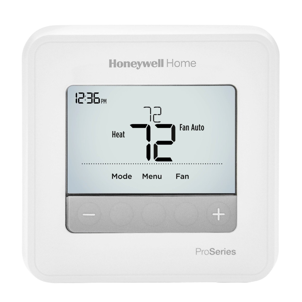 Honeywell TH4210U2002/U13252 T4 Pro Programmable Thermostat - 2H/1C, Backlit LCD, Hardwired / Battery, White