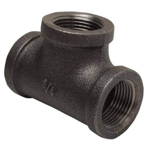 Wolverine Brass® 55103 BLACK IRON TEE 1/2FIP