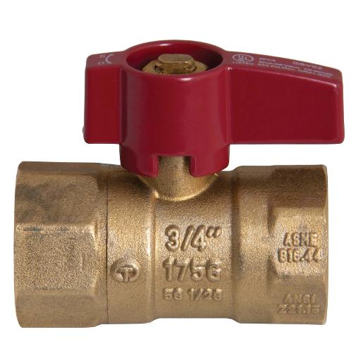 Wolverine Brass® 56075 PROSERIES 3/4 FIP BRASS GAS BALL VALVE WITH LEVER HANDLE