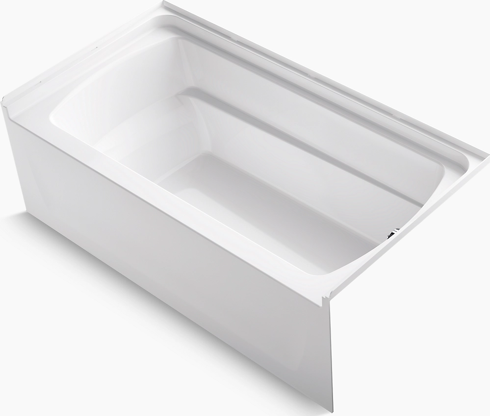 Kohler® 71121120-0 Ensemble Alcove Tub - Right Hand Drain, 60 x 32 x 21 in, Vikrell