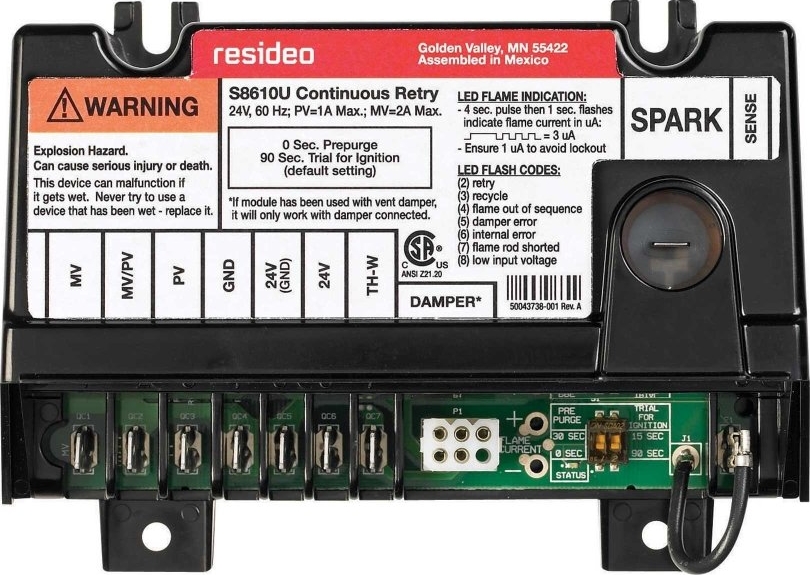 Honeywell S8610U3009/U S8610U Series Universal Intermittent Pilot Module - 24V