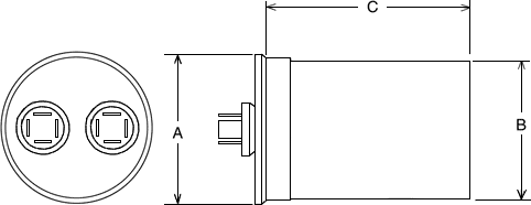 Rheem® 43-101666-68 45 MFD 440V Round Capacitor