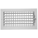 AirMate® 02261414CW Register, For Duct Size: 14 x 14 in, Square Duct, Ceiling, Sidewall Installation/Mounting, Steel
