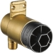 BRIZO® HydraChoice Max® R84100 Rough Valve Body, 1/2 in Inlet Connection, 1/2 in Outlet Connection, Brass Body