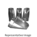 Barrington® No 612F Series 706676 Center End Register Boot, 4 x 12 in Register Opening, For Duct Size: 8 in, Galvanized