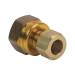 BrassCraft® 66-6-8X Reducing Adapter, Adapter Fitting, 3/8 in Connection Size 1, Connection Type 1: OD Tube, Brass